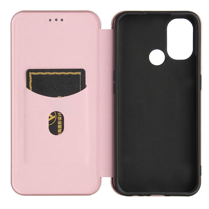 Auto-absorbed Anti-scratch Carbon Fiber Texture Covering for OnePlus Nord N100 Leather Phone Case