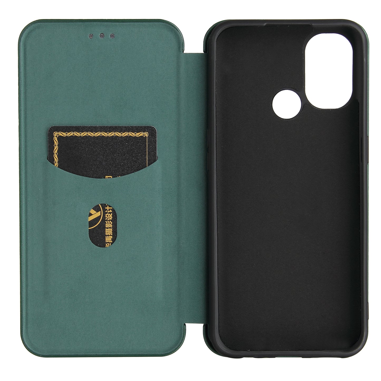 Auto-absorbed Anti-scratch Carbon Fiber Texture Covering for OnePlus Nord N100 Leather Phone Case