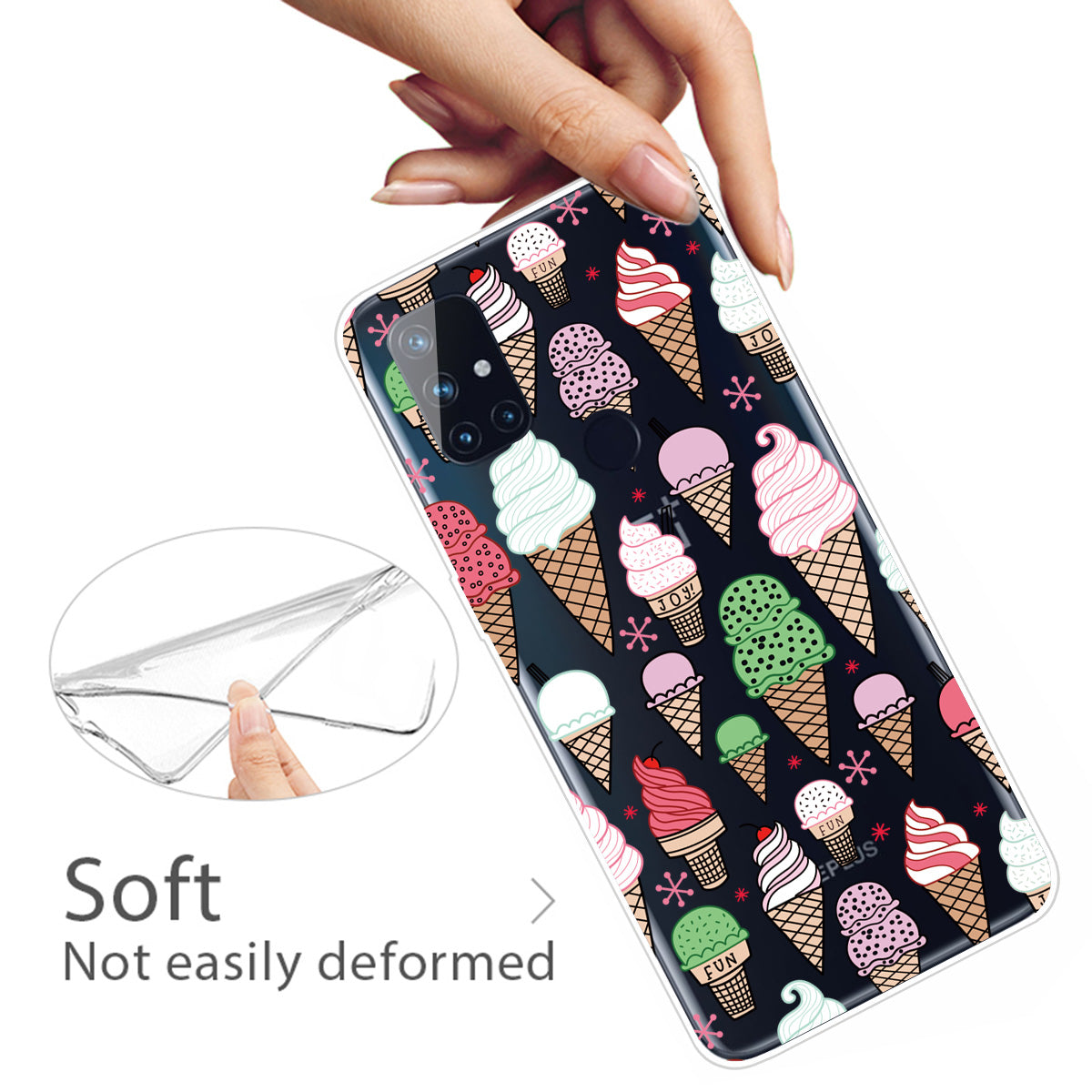 Pattern Printing TPU Phone Case Cover for OnePlus Nord N100