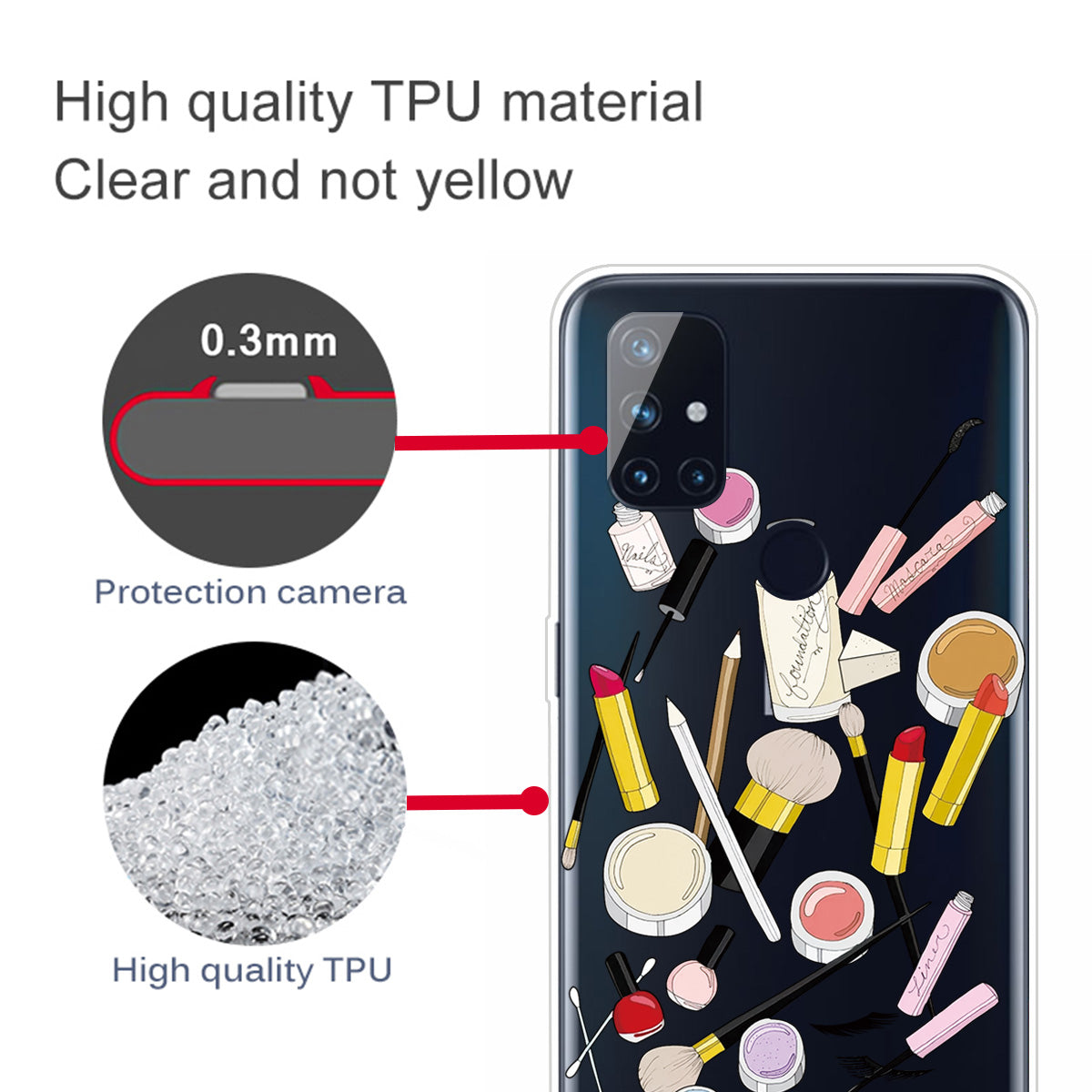 Pattern Printing TPU Phone Case Cover for OnePlus Nord N100