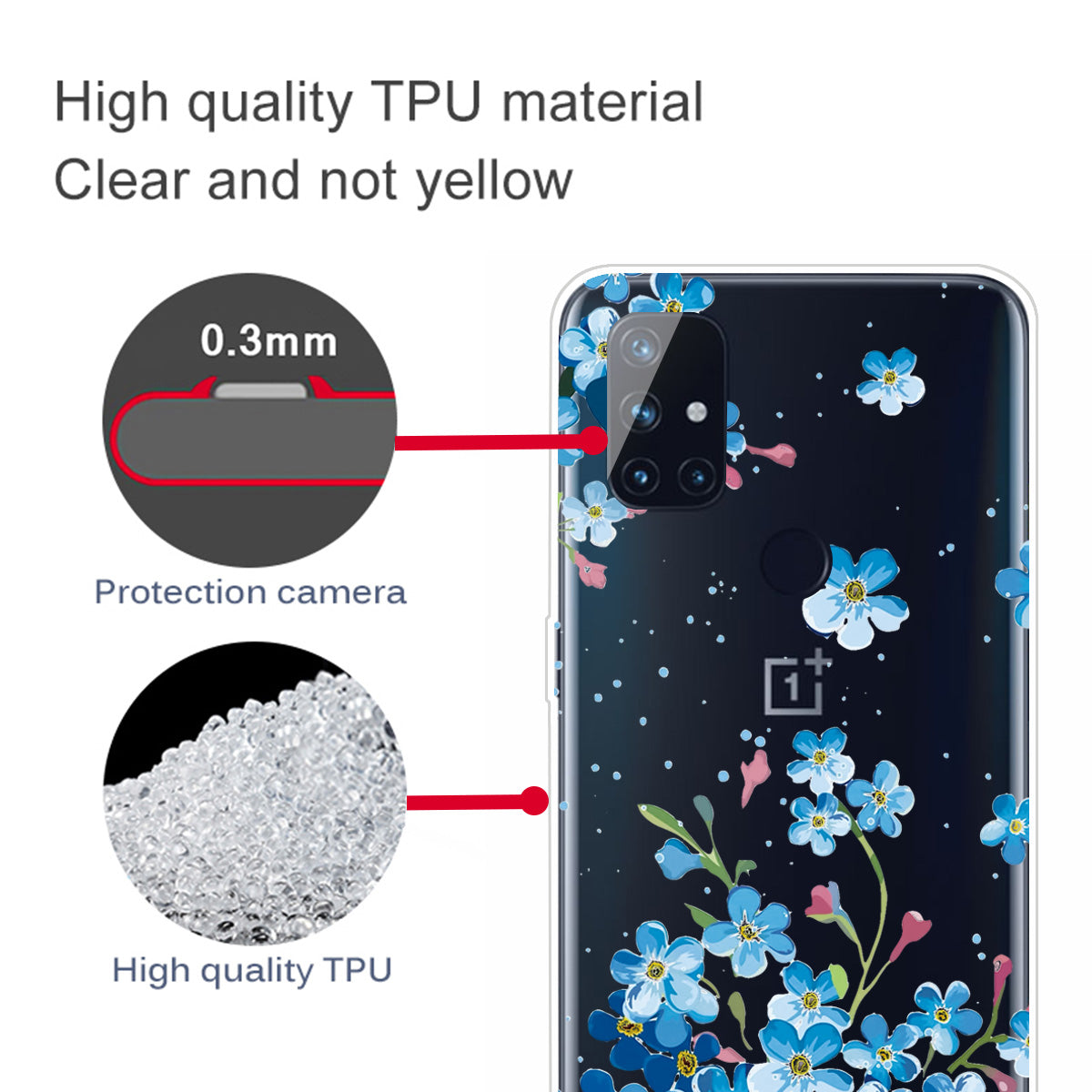 Pattern Printing TPU Phone Case Cover for OnePlus Nord N100