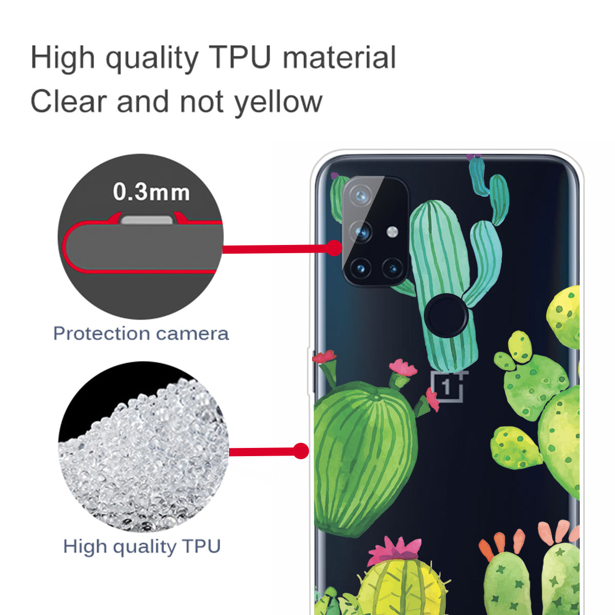 Pattern Printing TPU Phone Case Cover for OnePlus Nord N100