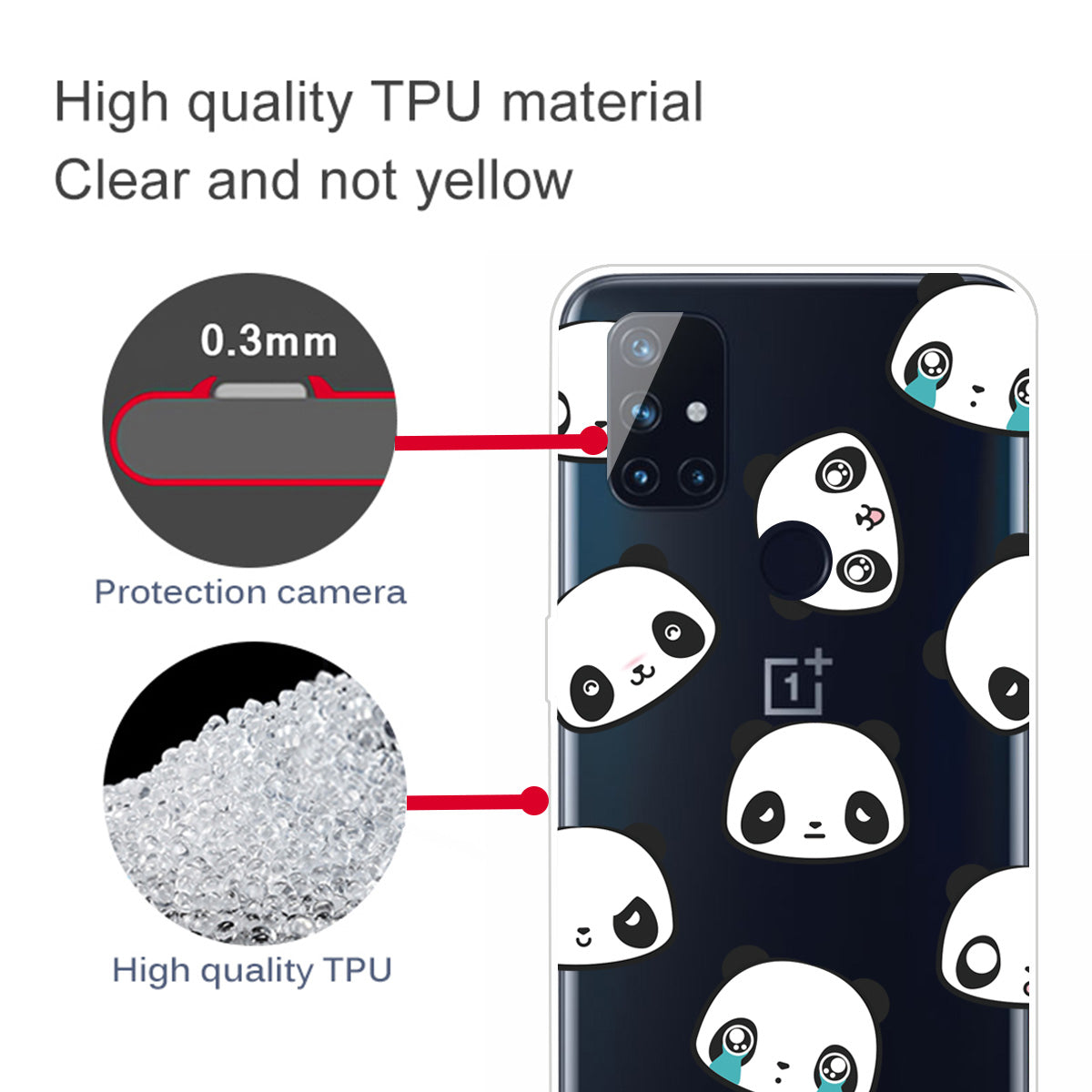 Pattern Printing TPU Phone Case Cover for OnePlus Nord N100