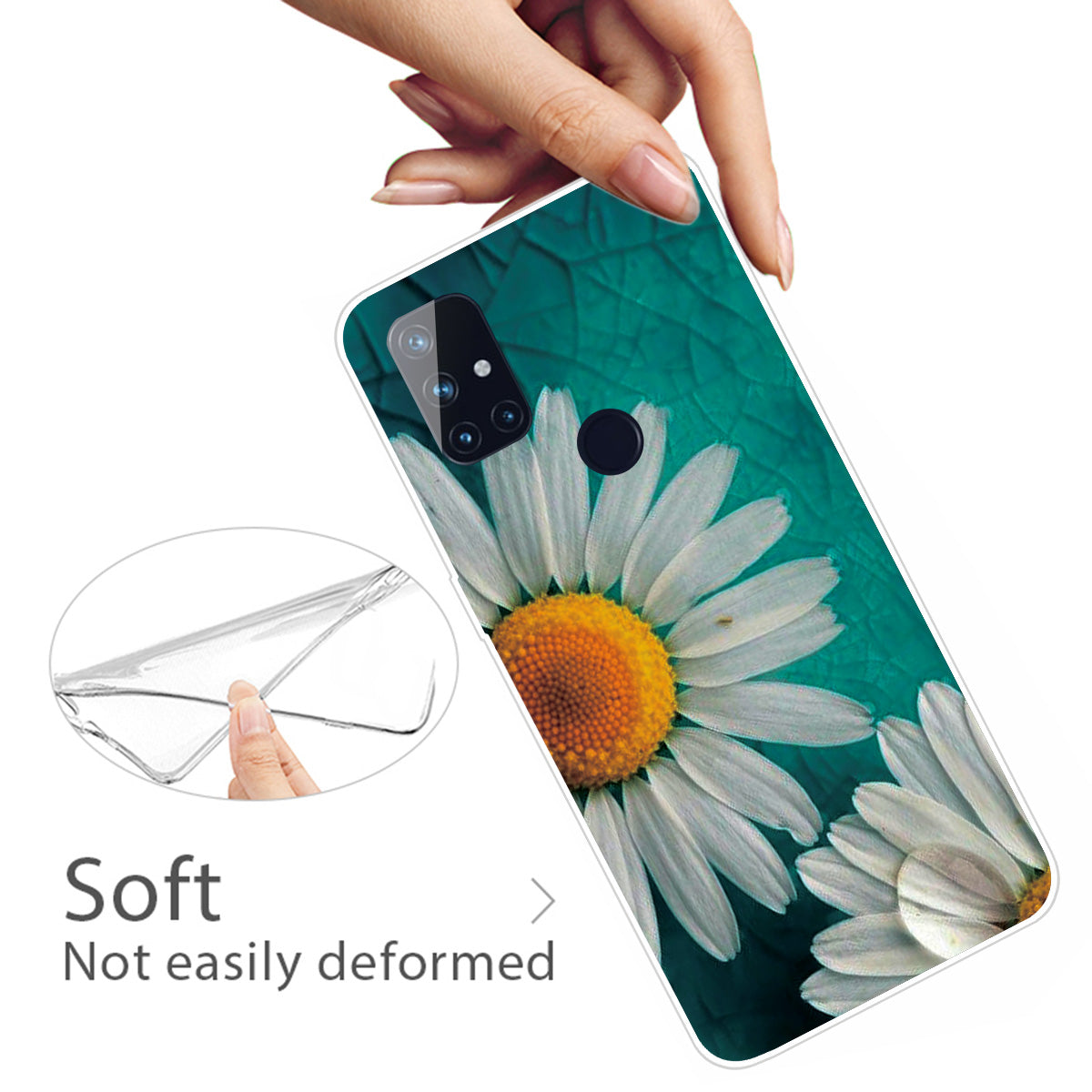 Pattern Printing TPU Phone Cover Case for OnePlus Nord N100