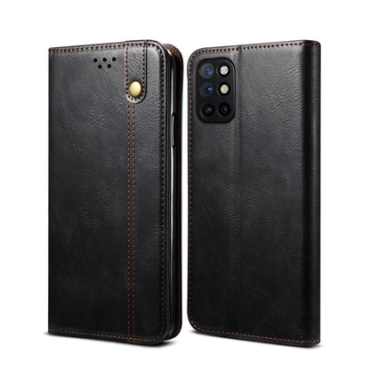 Waxy Crazy Horse Texture TPU + PU Leather Shell Phone Case for OnePlus 8T