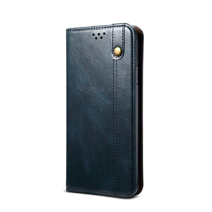 Waxy Crazy Horse Texture TPU + PU Leather Shell Phone Case for OnePlus 8T