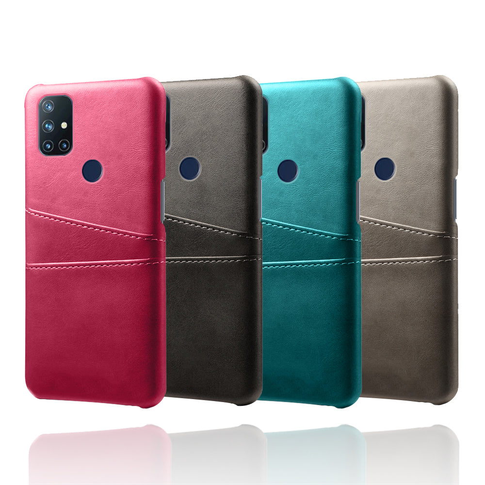 KSQ PC + PU Leather Coated Case with Dual-Card Slots for OnePlus Nord N10 5G