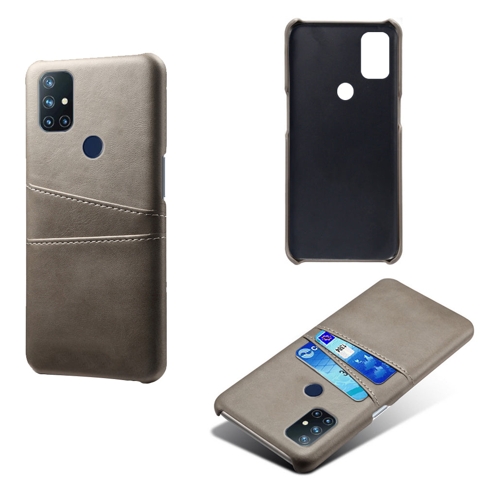 KSQ PC + PU Leather Coated Case with Dual-Card Slots for OnePlus Nord N10 5G