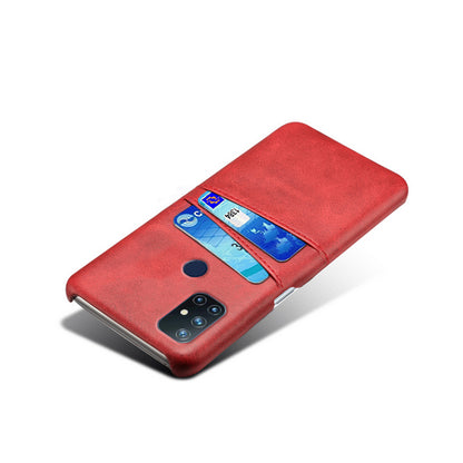 KSQ PC + PU Leather Coated Case with Dual-Card Slots for OnePlus Nord N10 5G