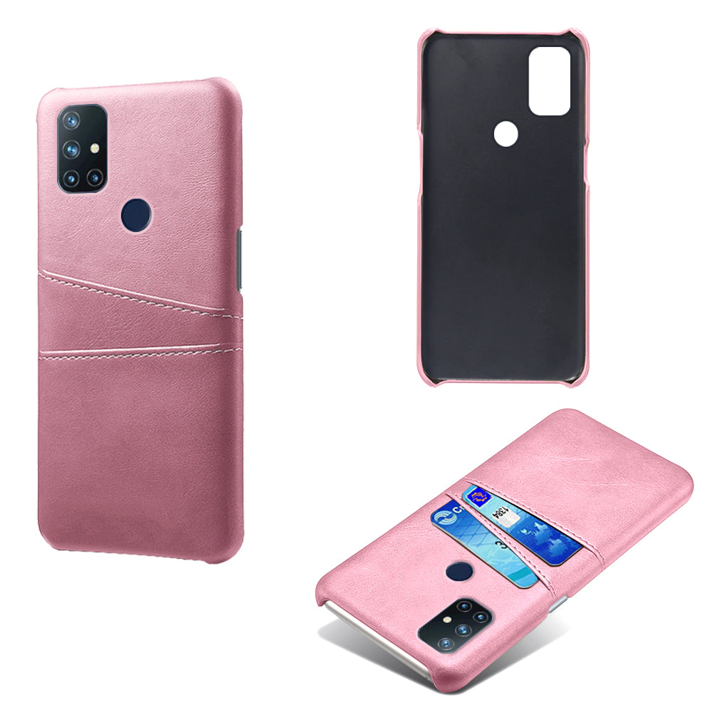 KSQ PC + PU Leather Coated Case with Dual-Card Slots for OnePlus Nord N10 5G