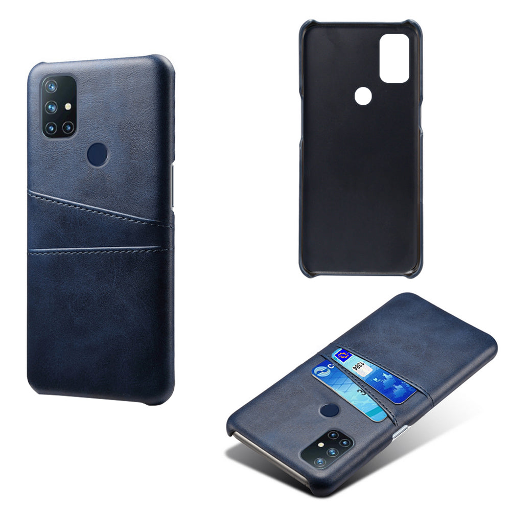 KSQ PC + PU Leather Coated Case with Dual-Card Slots for OnePlus Nord N10 5G