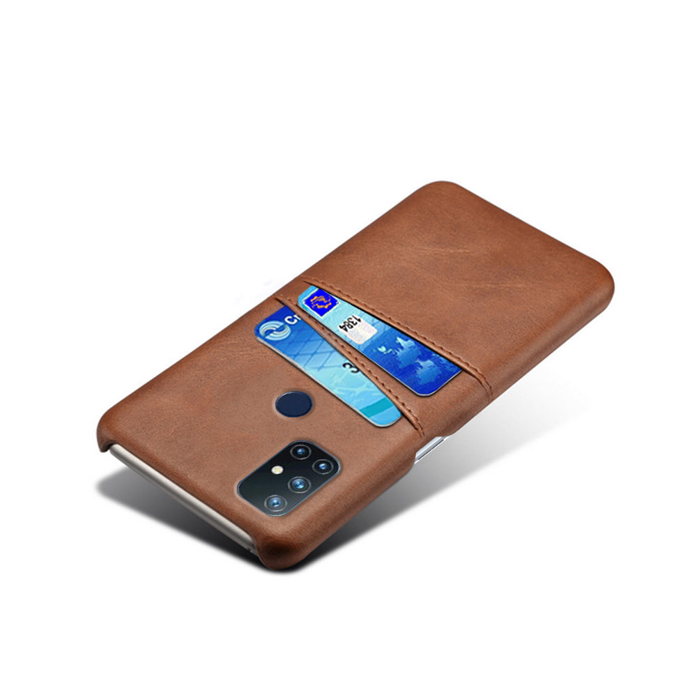 KSQ PC + PU Leather Coated Case with Dual-Card Slots for OnePlus Nord N10 5G