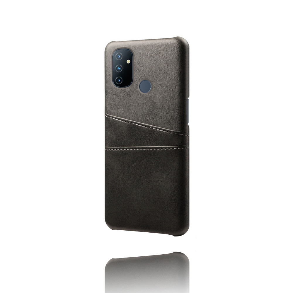 KSQ PC + PU Leather Coated Case with Dual-Card Slots for OnePlus Nord N100