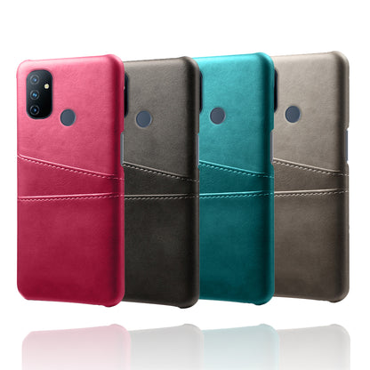 KSQ PC + PU Leather Coated Case with Dual-Card Slots for OnePlus Nord N100