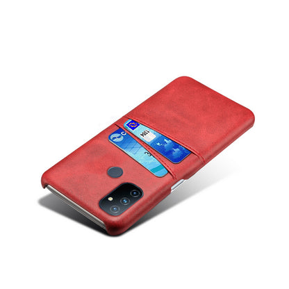 KSQ PC + PU Leather Coated Case with Dual-Card Slots for OnePlus Nord N100