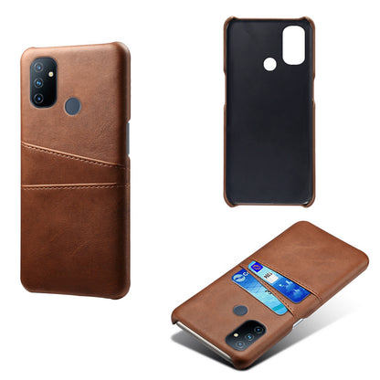 KSQ PC + PU Leather Coated Case with Dual-Card Slots for OnePlus Nord N100