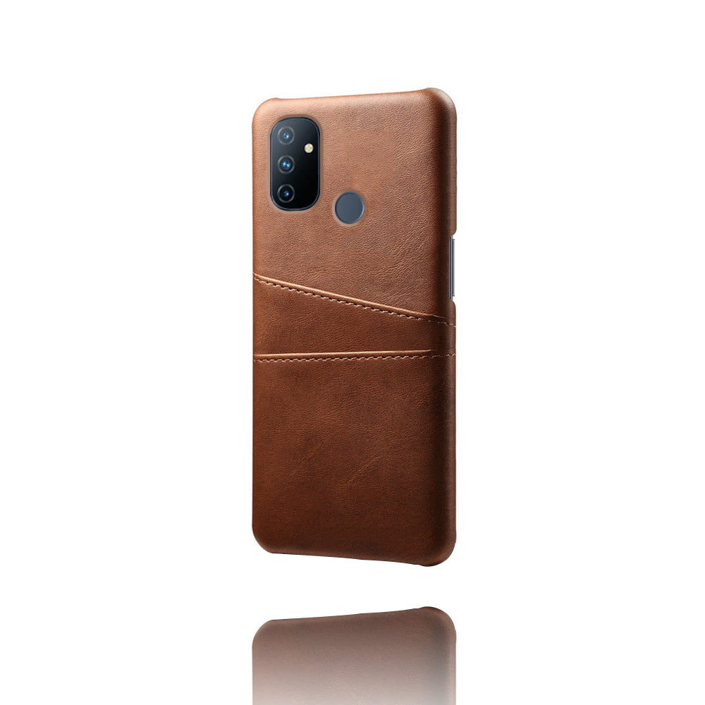 KSQ PC + PU Leather Coated Case with Dual-Card Slots for OnePlus Nord N100