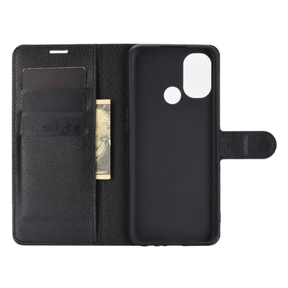 Litchi Grain Wallet Stand Leather Case for OnePlus Nord N100 Protective Phone Shell