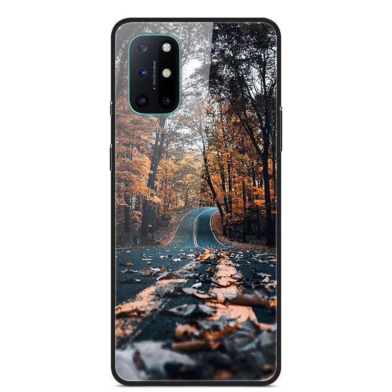 Pattern Printing Glass + TPU + PC Combo Casing Cover for OnePlus 8T