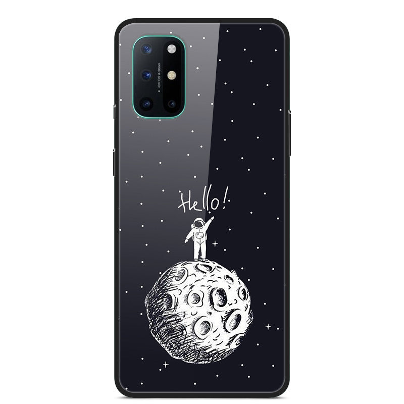 Pattern Printing Glass + TPU + PC Combo Casing Cover for OnePlus 8T