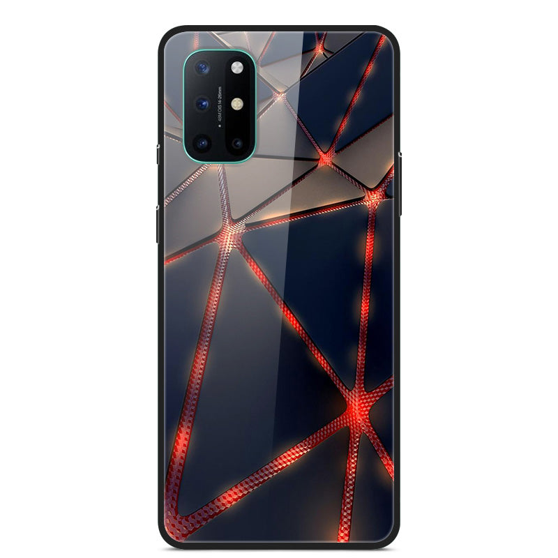 Pattern Printing Glass + TPU + PC Combo Casing Cover for OnePlus 8T