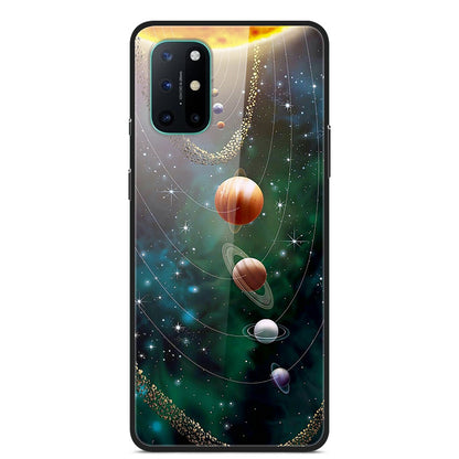 Pattern Printing Glass + TPU + PC Combo Casing Cover for OnePlus 8T