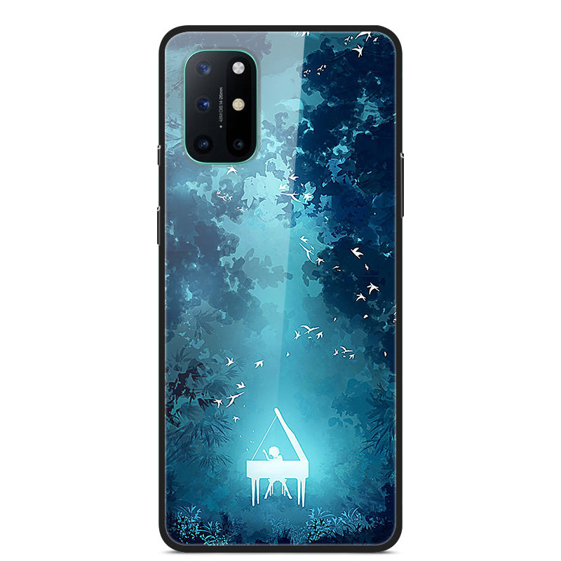 Pattern Printing Glass + TPU + PC Combo Casing Cover for OnePlus 8T