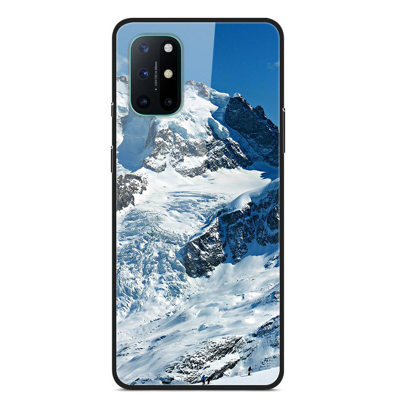 Pattern Printing Glass + TPU + PC Combo Casing Cover for OnePlus 8T