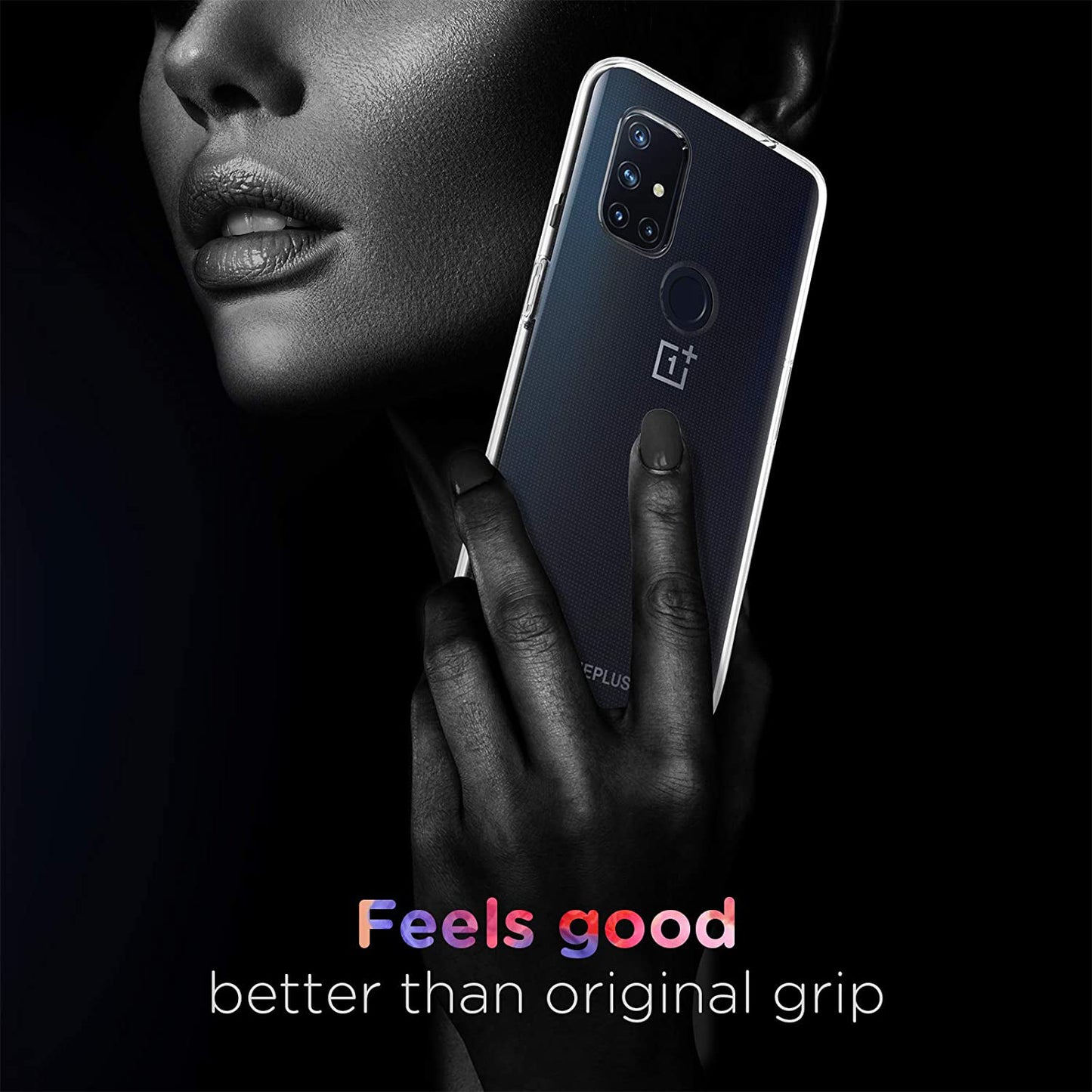 Ultra Clear Soft TPU Phone Case for OnePlus Nord N10 5G, Drop Protection Anti-Fingerprint Back Shell