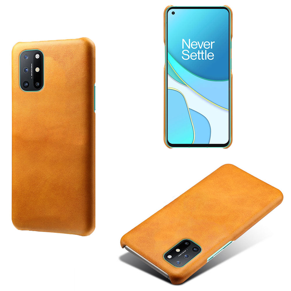 PU Leather Coated PC Phone Case for OnePlus 8T Protector Shell