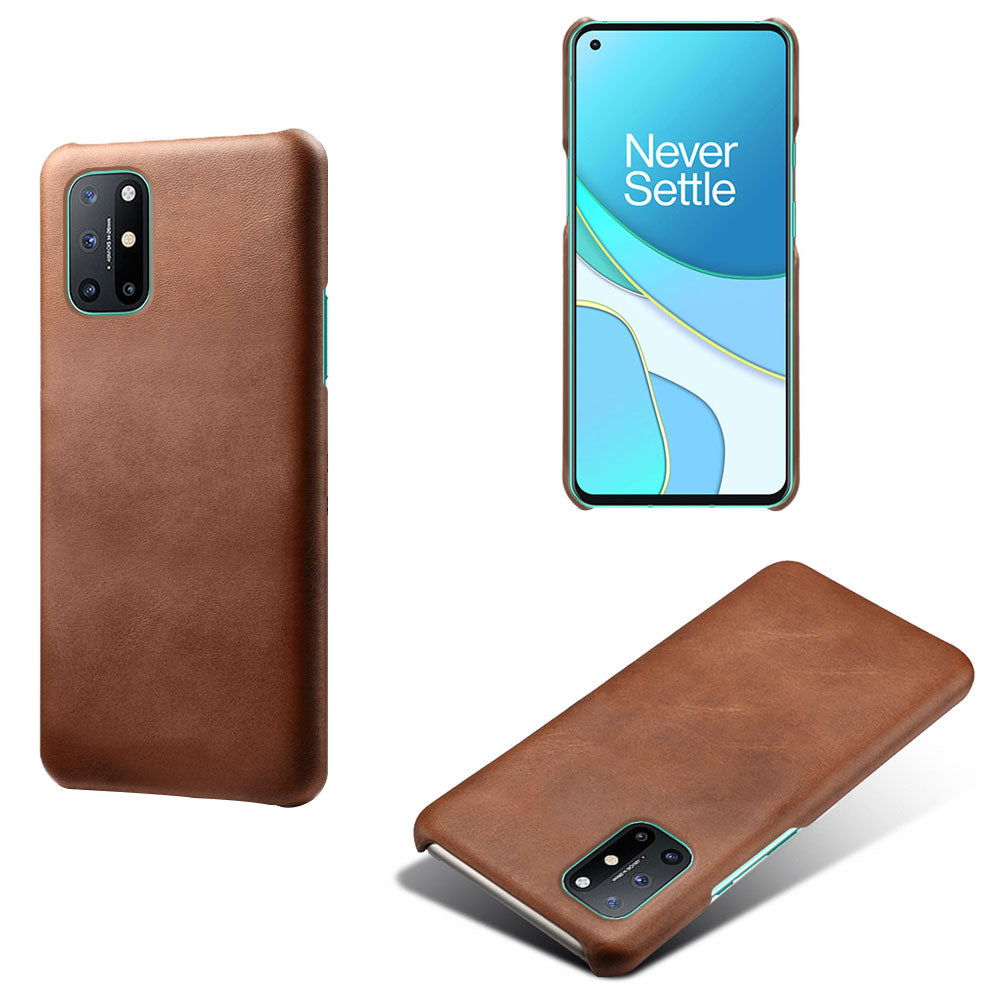 PU Leather Coated PC Phone Case for OnePlus 8T Protector Shell