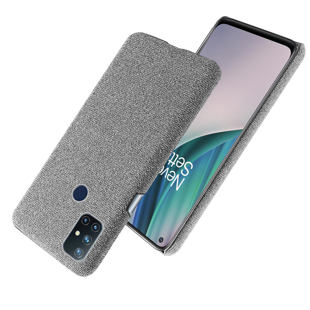 Cloth Texture Plastic Phone Case for OnePlus Nord N10 5G