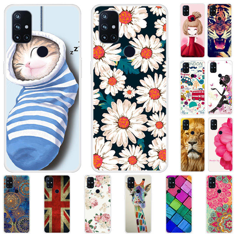 Pattern Printing TPU Phone Cover Case for OnePlus Nord N10 5G