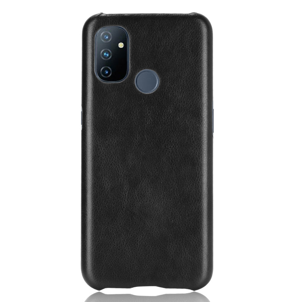 Litchi Texture PU Leather Coated PC Mobile Casing for OnePlus Nord N100