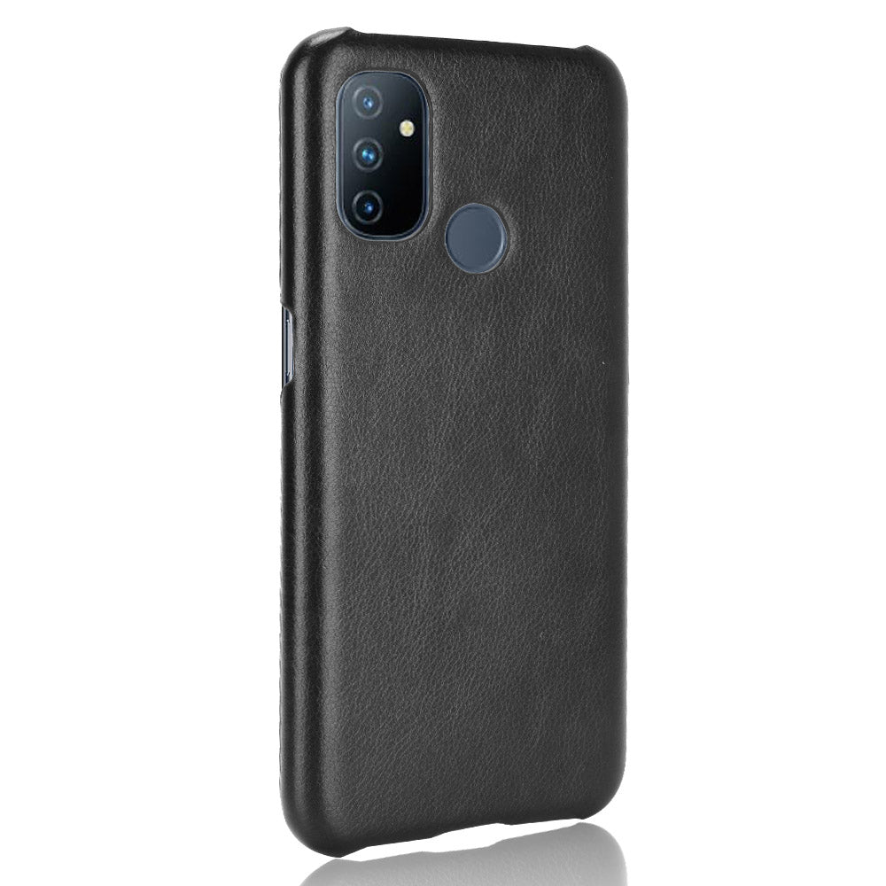 Litchi Texture PU Leather Coated PC Mobile Casing for OnePlus Nord N100