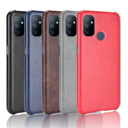 Litchi Texture PU Leather Coated PC Mobile Casing for OnePlus Nord N100