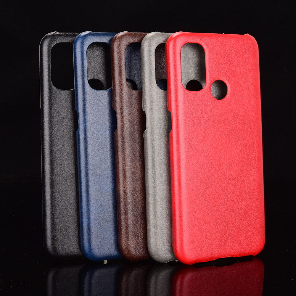 Litchi Texture PU Leather Coated PC Mobile Casing for OnePlus Nord N100