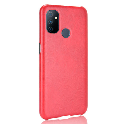 Litchi Texture PU Leather Coated PC Mobile Casing for OnePlus Nord N100