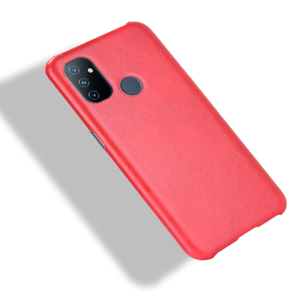 Litchi Texture PU Leather Coated PC Mobile Casing for OnePlus Nord N100