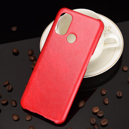 Litchi Texture PU Leather Coated PC Mobile Casing for OnePlus Nord N100