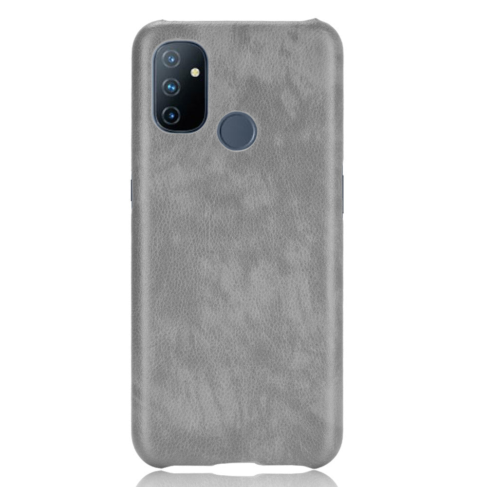 Litchi Texture PU Leather Coated PC Mobile Casing for OnePlus Nord N100