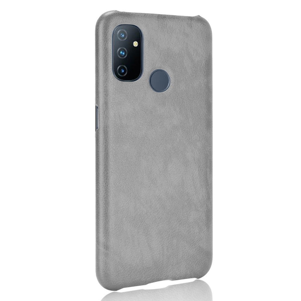 Litchi Texture PU Leather Coated PC Mobile Casing for OnePlus Nord N100