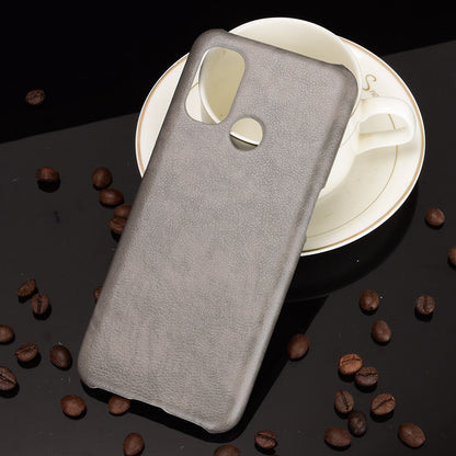 Litchi Texture PU Leather Coated PC Mobile Casing for OnePlus Nord N100