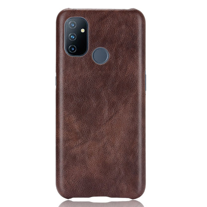 Litchi Texture PU Leather Coated PC Mobile Casing for OnePlus Nord N100