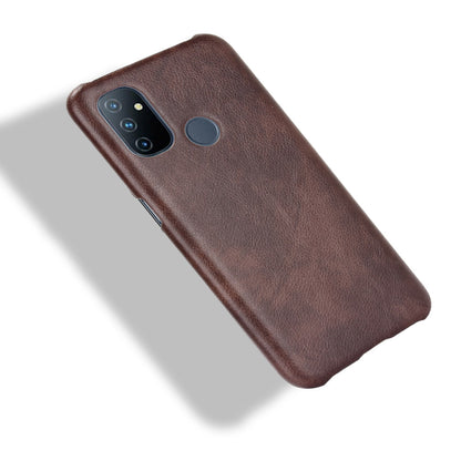 Litchi Texture PU Leather Coated PC Mobile Casing for OnePlus Nord N100