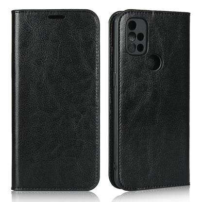 Crazy Horse Genuine Leather Wallet Stand Case for OnePlus Nord N10 5G