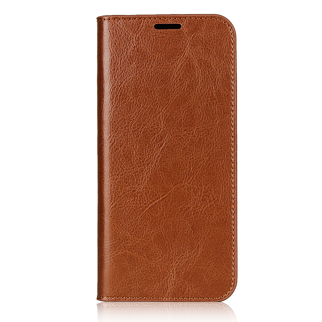 Crazy Horse Genuine Leather Wallet Stand Case for OnePlus Nord N10 5G