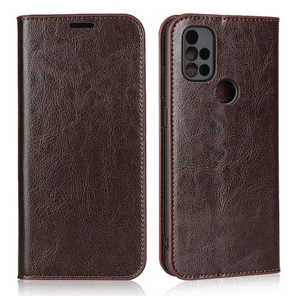 Crazy Horse Genuine Leather Wallet Stand Case for OnePlus Nord N10 5G