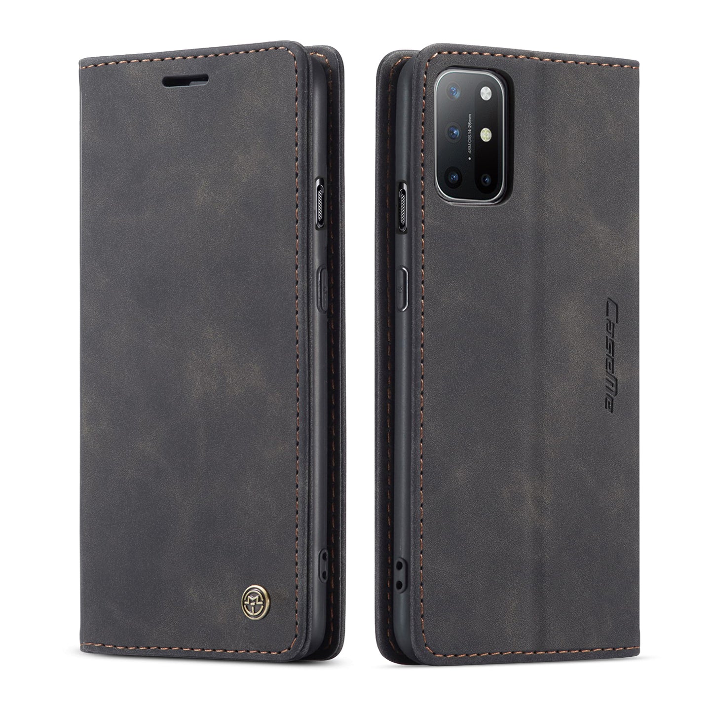 CASEME 013 Series Auto-absorbed Leather Wallet Case for OnePlus 8T