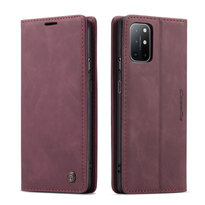 CASEME 013 Series Auto-absorbed Leather Wallet Case for OnePlus 8T